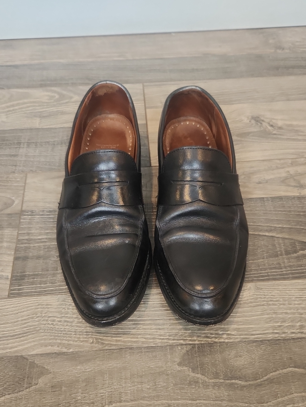 Brooks Brothers Men's Black Leather Loafers Size 10.5 - Picture 2 of 15